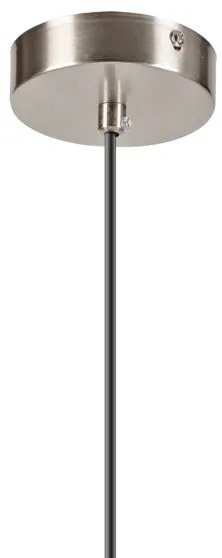 Lustră pe cablu ROLLO 1xE14/5W/230V crom mat/fumuriu