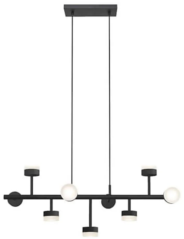 Klausen 149004 - Lustr LED COMFORT 9x5W/230V negru, montaj pe tijă