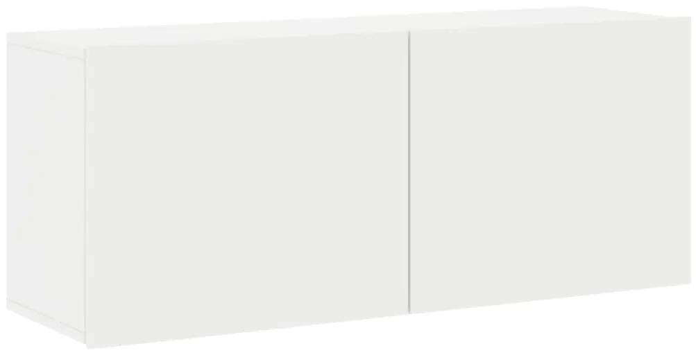 836966 vidaXL Comodă TV de perete, alb, 100x30x41 cm