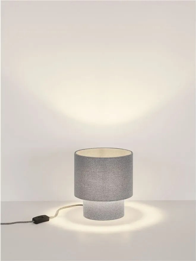 Veioza, Lampa de masa cu abajur gri SYRIN