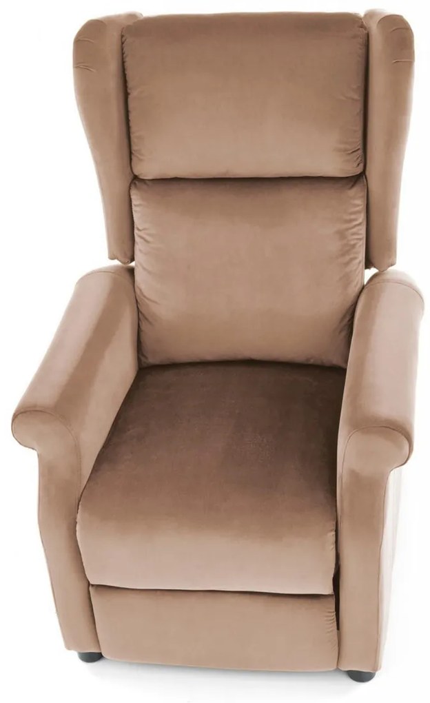 Fotoliu recliner Agustin 2 velvet bej H107 cm