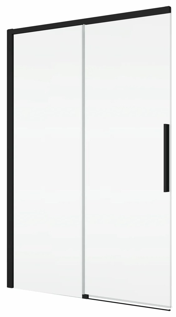 Usa culisanta de dus in nisa, 1300 mm, negru mat, doua elemente, Ronal Oriana Negru mat, 1300 mm