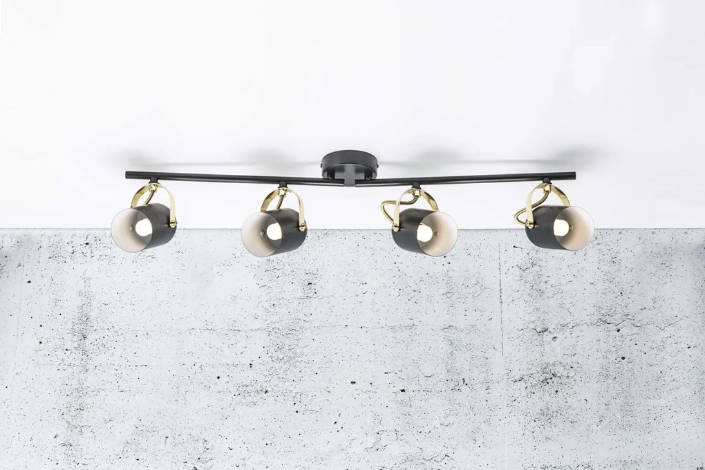Plafoniera cu spoturi directionabile design nordic Lotus 4