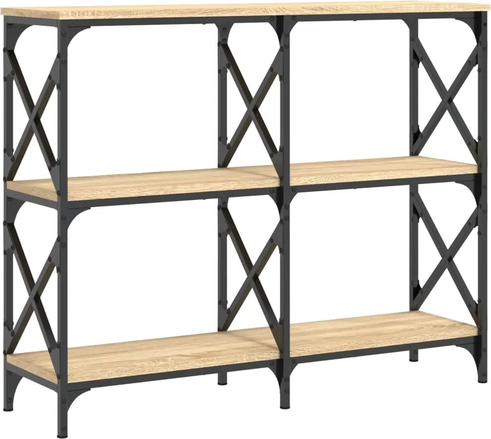 vidaXL Măsuță consolă, stejar sonoma, 100x28x80,5 cm, lemn prelucrat