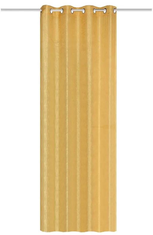 Draperie Alsion, poliester, galben, 130 x 245 cm
