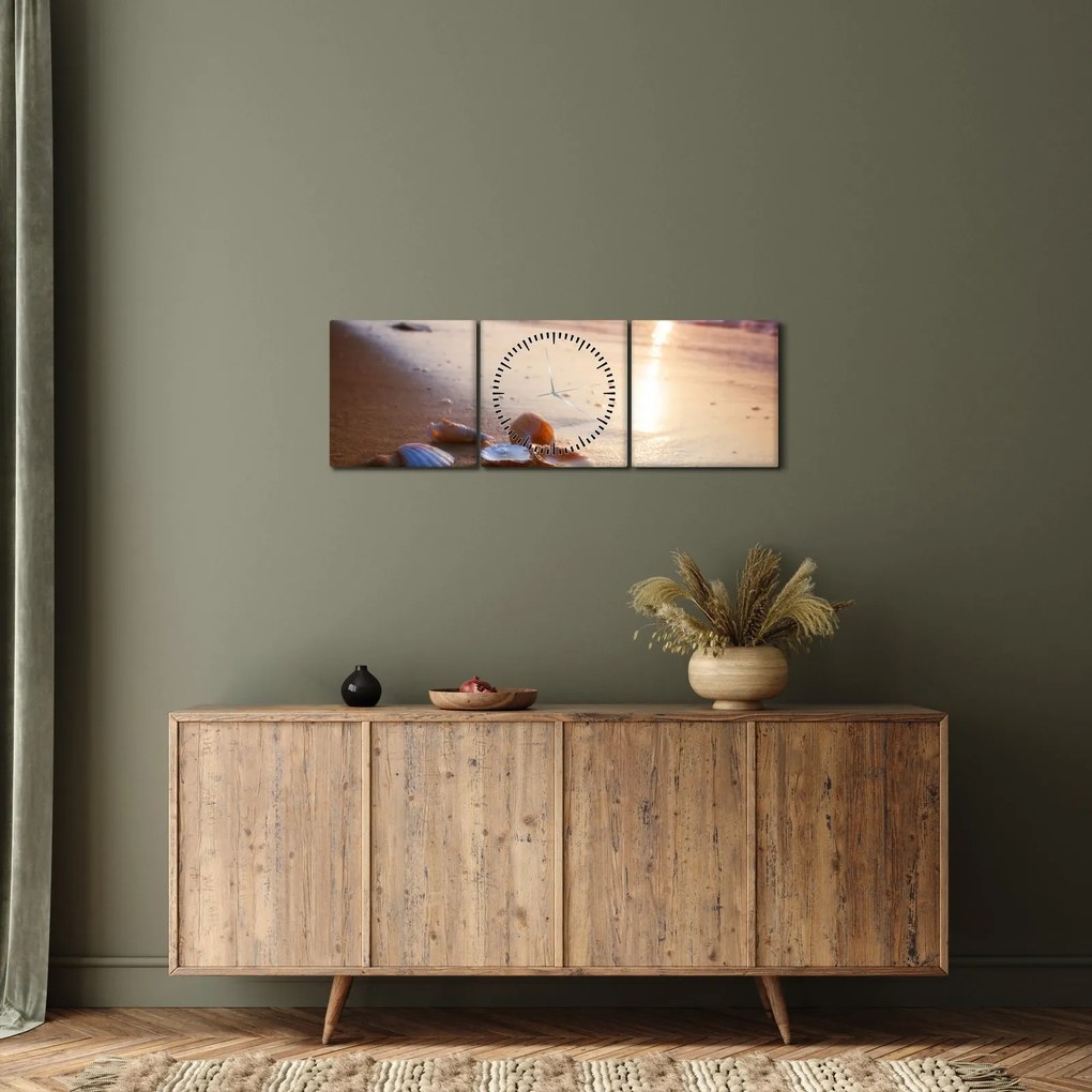 Tablou - Scoici (cu ceas) (90x30 cm)