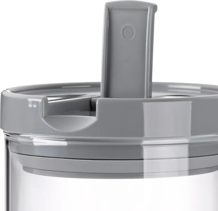 Borcan de sticlă Kela ARIK 600 ml, gri, 0,6 l