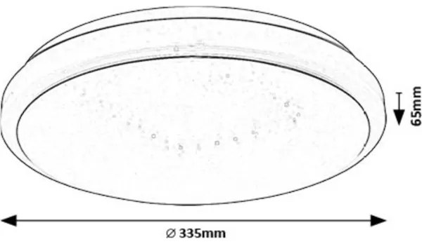 Plafonieră LED Rabalux 71182 TREVOR LED/18W/230V 3000K d. 33 cm