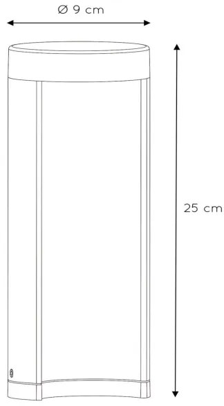 Lucide 27874/25/30 - LED lampa exterior COMBO LED/7W/230V 25 cm