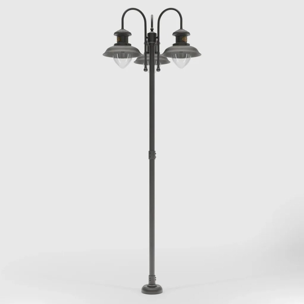 Stalp exterior IP44 realizat manual din alama Amalfi