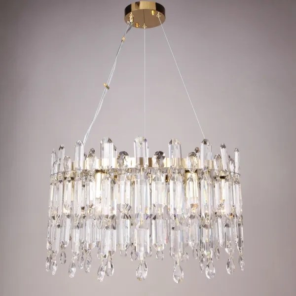 Lustră pe cablu Zuma Line 9867-500 CROWN 6xE14/40W/230V auriu