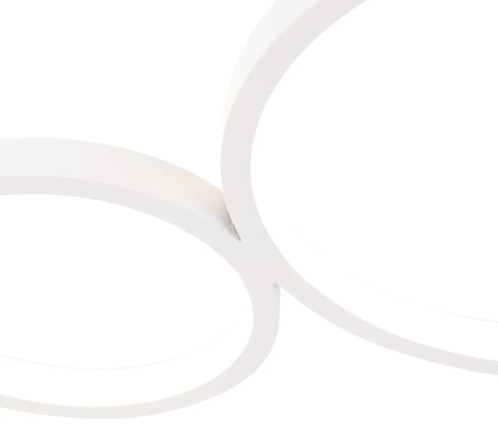 Plafoniera alba cu LED 3 trepte de dimming 4 lumini - Lupolo
