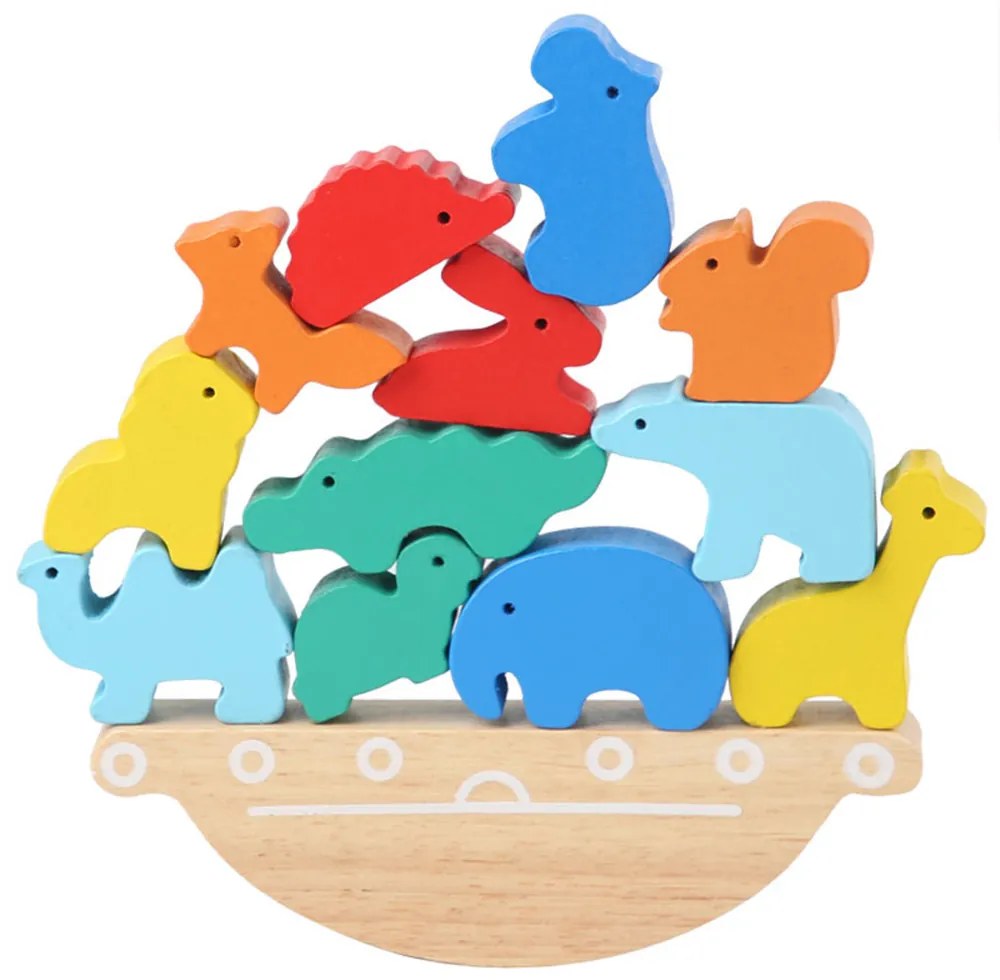 Jucărie de îndemânare din lemn pentru echilibrare animală