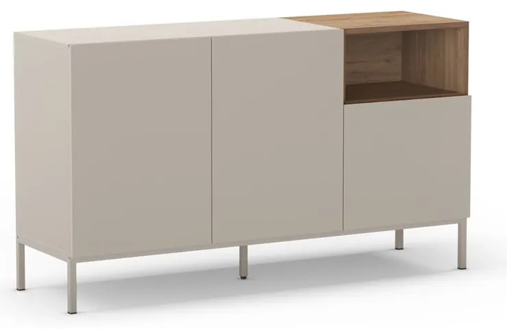 Comodă crem 140x80 cm Cailin – Marckeric