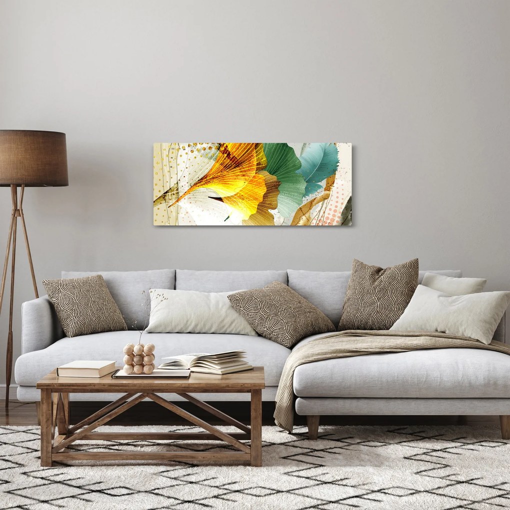 Tablou - Frunze (120x50 cm)