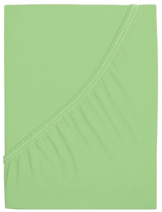 Cearceaf Jersey pentru patut de copii EXCLUSIVE 60x120 cm verde deschis