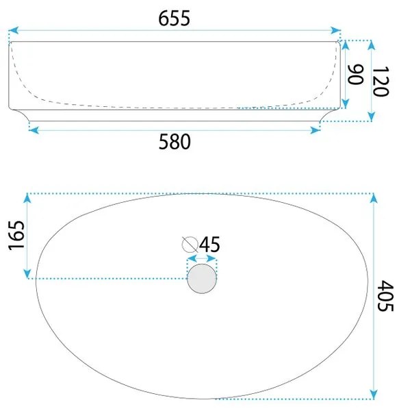 Lavoar pe blat SABINA 65