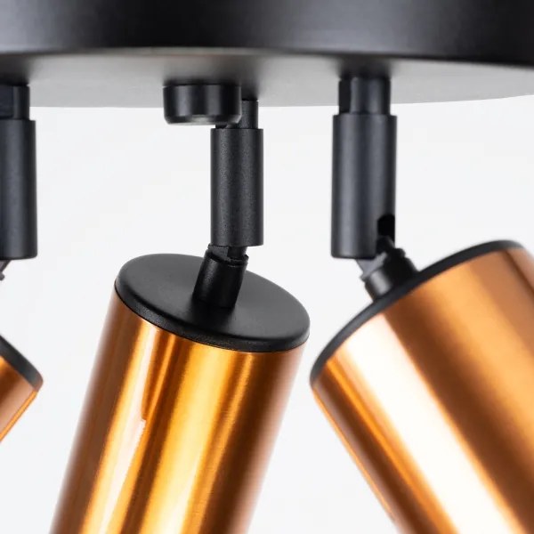 Spot Sollux SL.1377 WINX 3xGU10/10W/230V negru/cupru