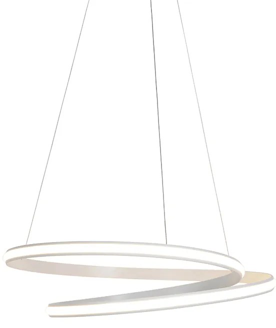 Lampă modernă suspendată albă 74 cm incluzând LED reglabil - Rowan
