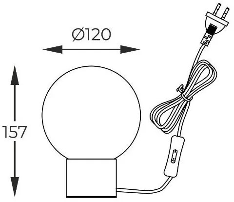 Lampă de masă Zuma Line T0454-01A-F7FZ ARCTURUS 1xG9/4W/230V negru