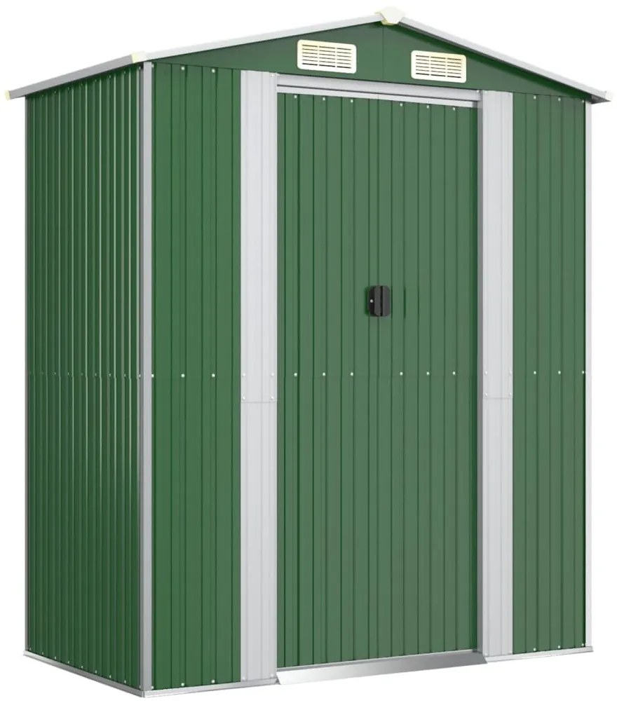 sopron de gradina, verde, 192x1021x223 cm, otel galvanizat