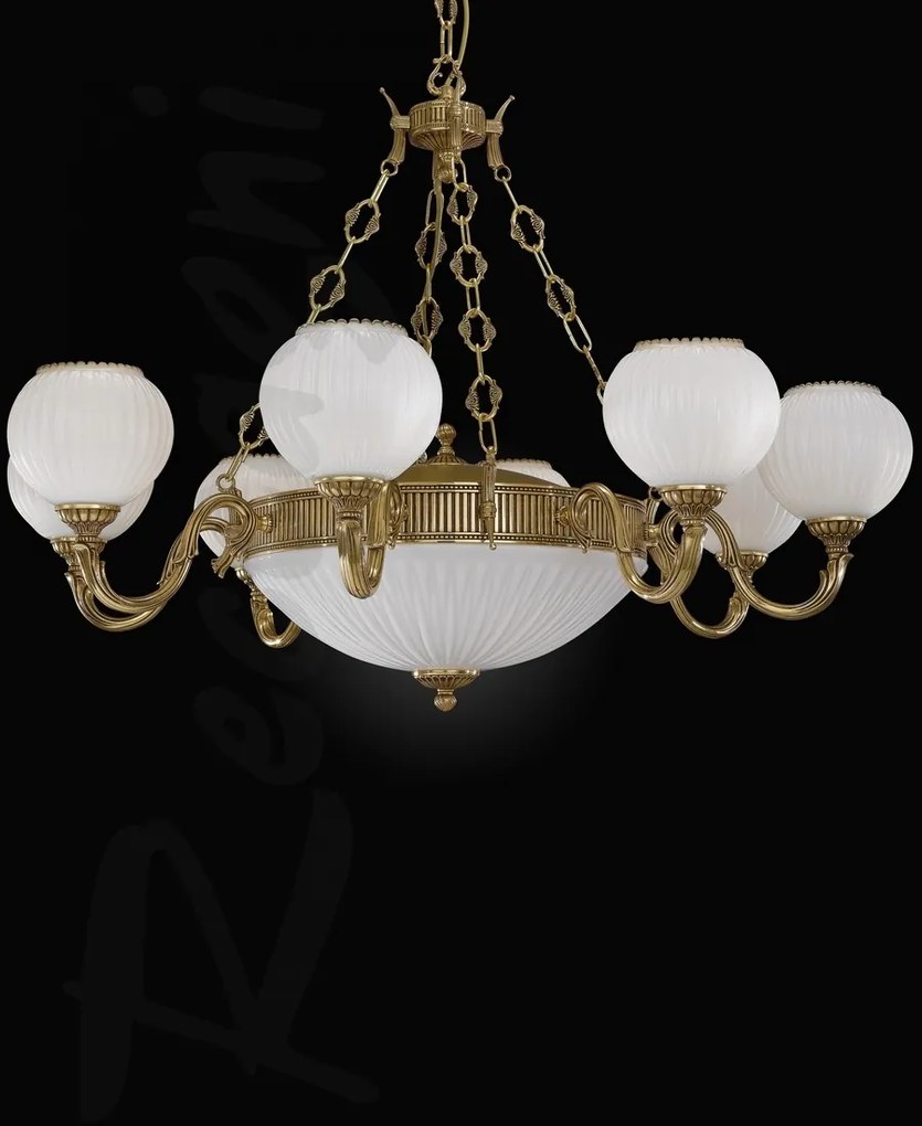 Candelabru clasic din alama 8+3 design italian 9350