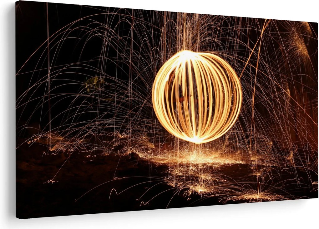 Tablou cu bilă iluminată (90x60 cm)