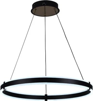 Brilagi-LED Lustră suspendată pe cablu, reglabilă (dimmer) CIRCLE LED/85W/230V 3000-6500K neagră + telecomandă