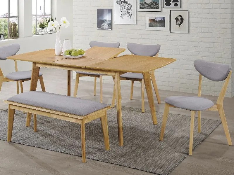 Reducere Masa de dining cu blat in decor stejar BRANDO 120(160)x80, extensibila II. calitate