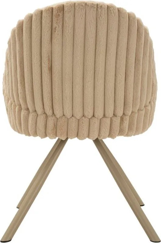 Set de scaune de sufragerie crem cu cotiere 2 buc. tapițat Stockholm – Mauro Ferretti