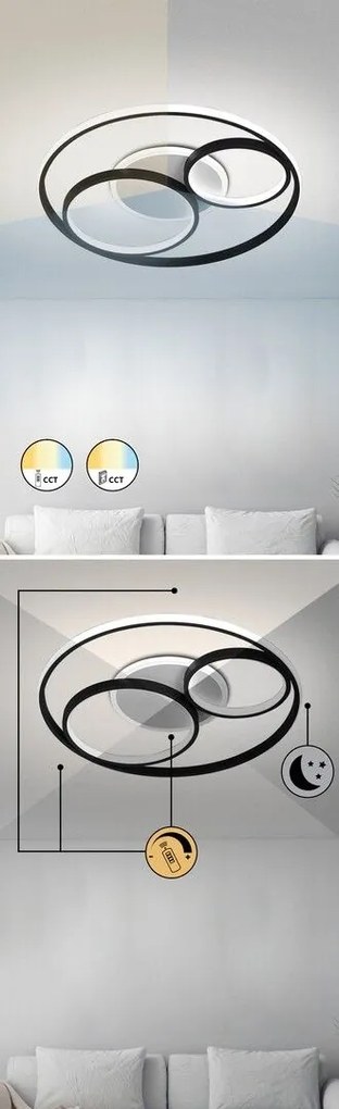 Plafoniera LED design modern cu telecomanda Aquila