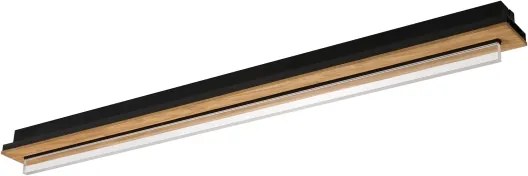 Brilagi - Plafonieră LED WOODY FLAT LED/25W/230V 118 cm stejar/negru