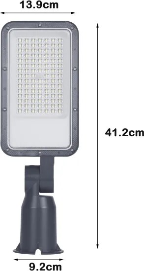Brilagi - Lampă stradală LED URBANLIGHT, articulată, 50W, 230V, antracit, IP65
