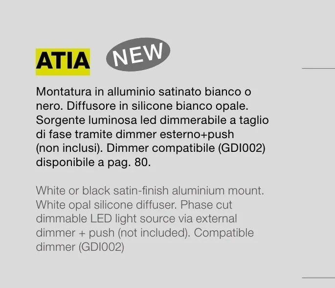 Lustra LED circulara design modern ATIA 80cm alb sau negru
