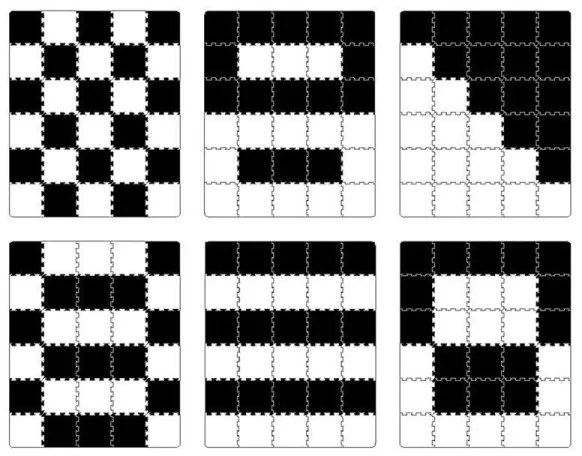 Puzzle din spumă LUNO 30 buc. negru/alb KINDERKRAFT
