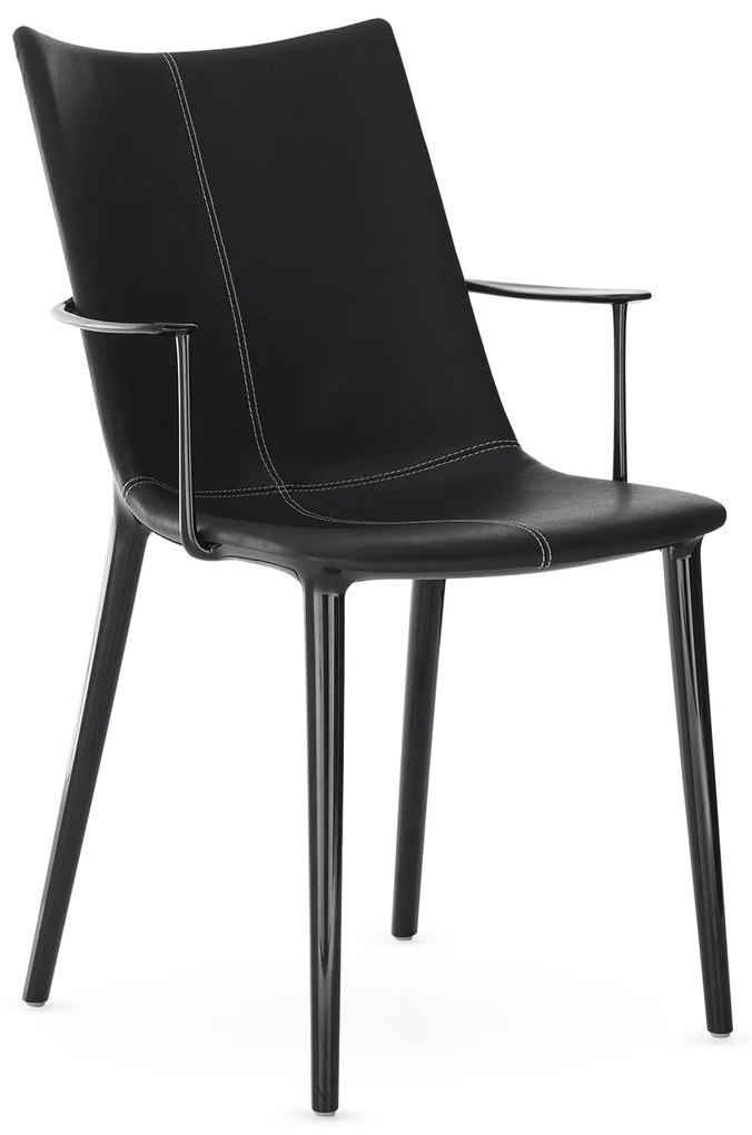 Scaun HHH piele, varianta multipla - Kartell Culoare: Negru / Negru