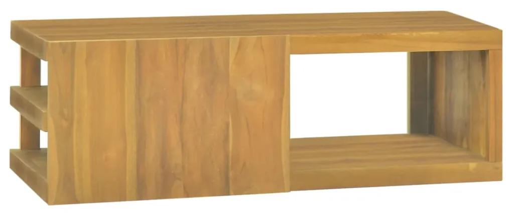 Dulap pentru baie de perete, 90x40x30 cm, lemn masiv de tec 90 x 40 x 30 cm, 1