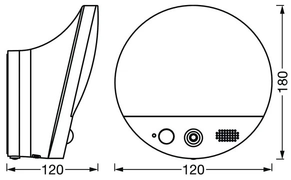 Ledvance SMART+ LED lampă de perete 15W/230V cu senzor și cameră Wi-Fi IP44