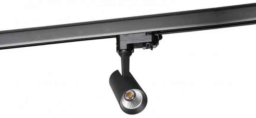 Spot LED directionabil pe sina KIRKE TRACK 3Line CCT 10W negru