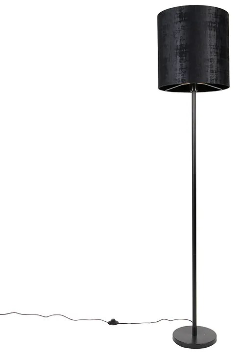 Lampă de podea modernă cu abajur negru 40 cm - Simplo