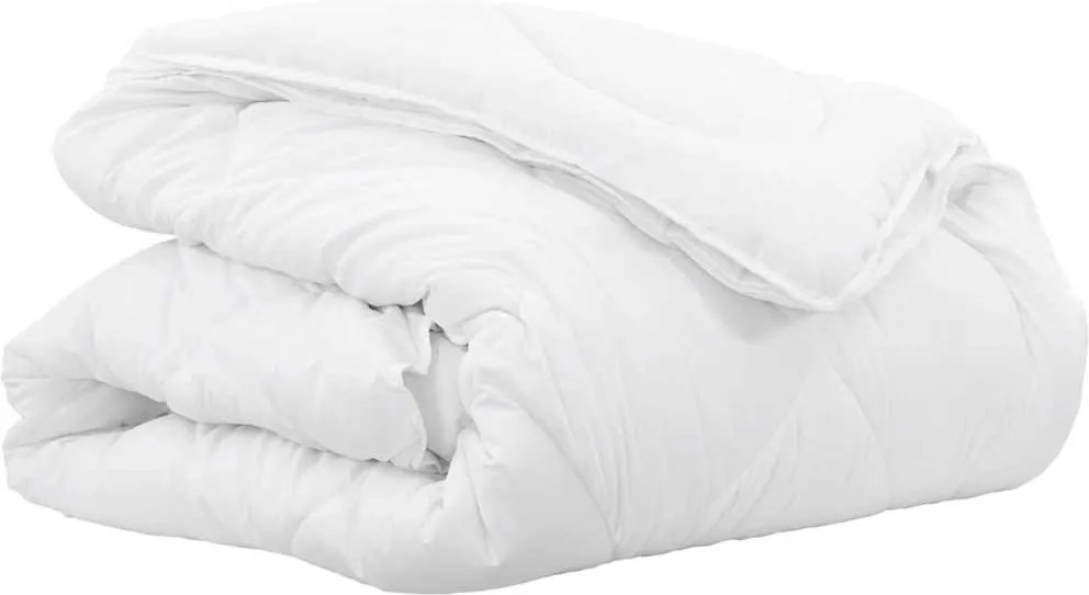 vidaXL Duvet 2 în 1 Alb 240 x 220 cm Poliester