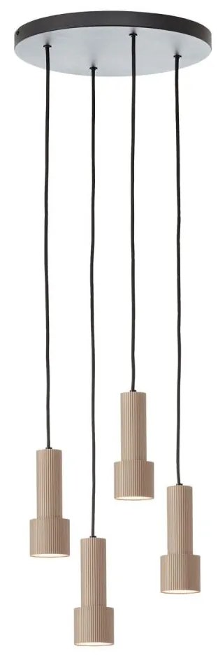 Lustră pe cablu Brilliant CADIZ 4xGU10/10W/230V d. 35 cm bronz