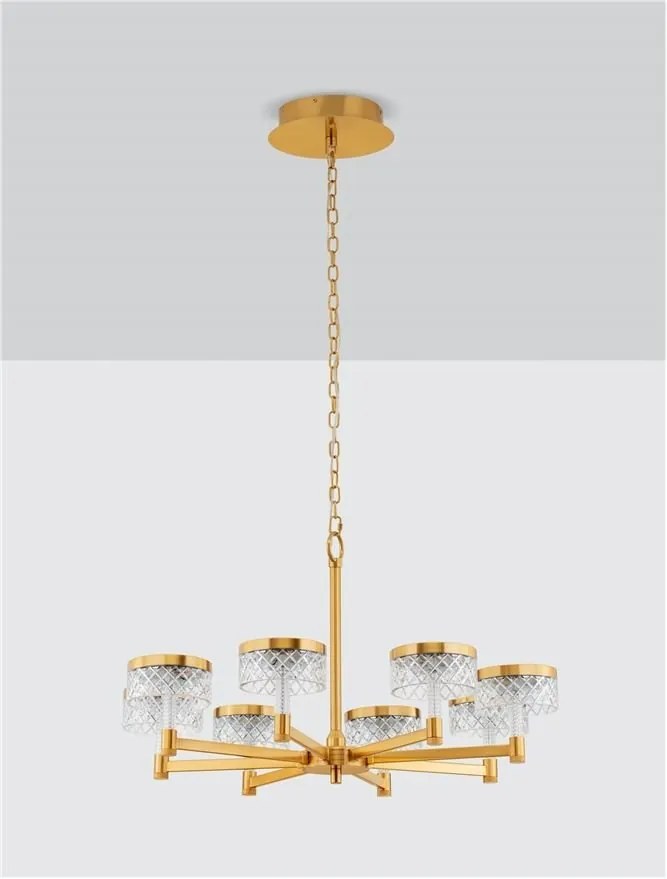 Candelabru LED design modern cu 8 brate Bion
