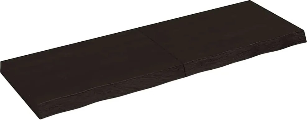 vidaXL Raft de perete maro închis lemn masiv stejar tratat