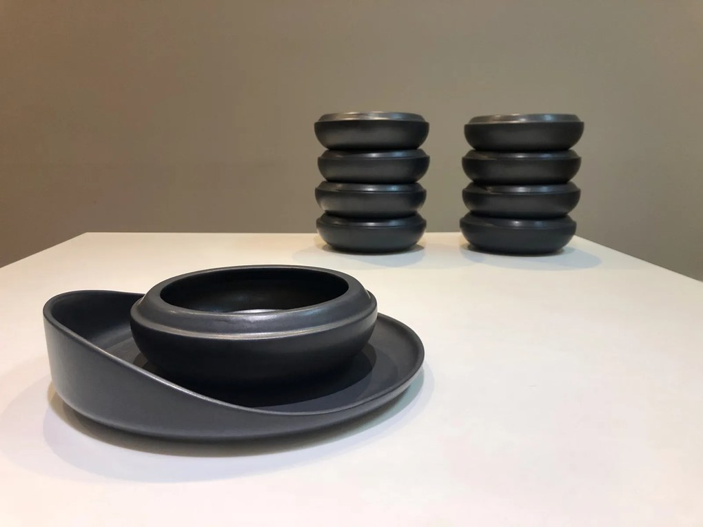 Set 48 Boluri Vulcano Amare (Negru Mat, 1 Litru)