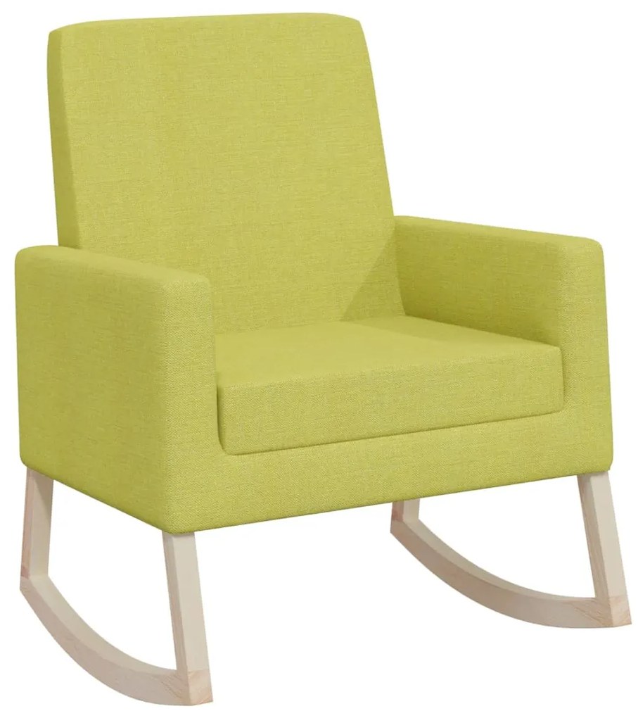 345232 vidaXL Scaun balansoar, verde deschis, material textil