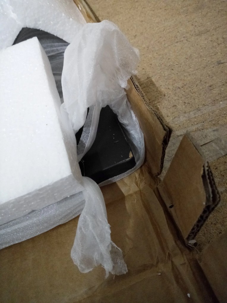 Reducere Masa de dining neagra RAMOD 100x60 cm, decor marmura II. calitate