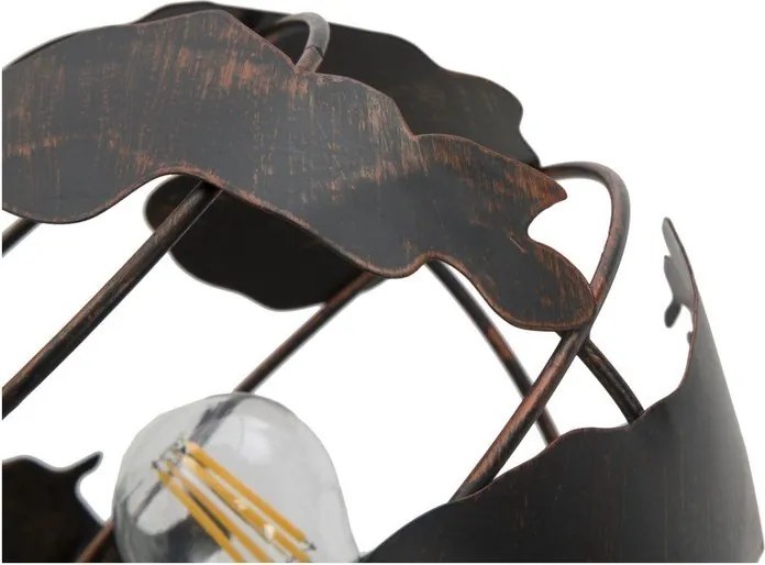 Veioză neagră cu abajur din metal (înălțime 40 cm) World Industry – Mauro Ferretti