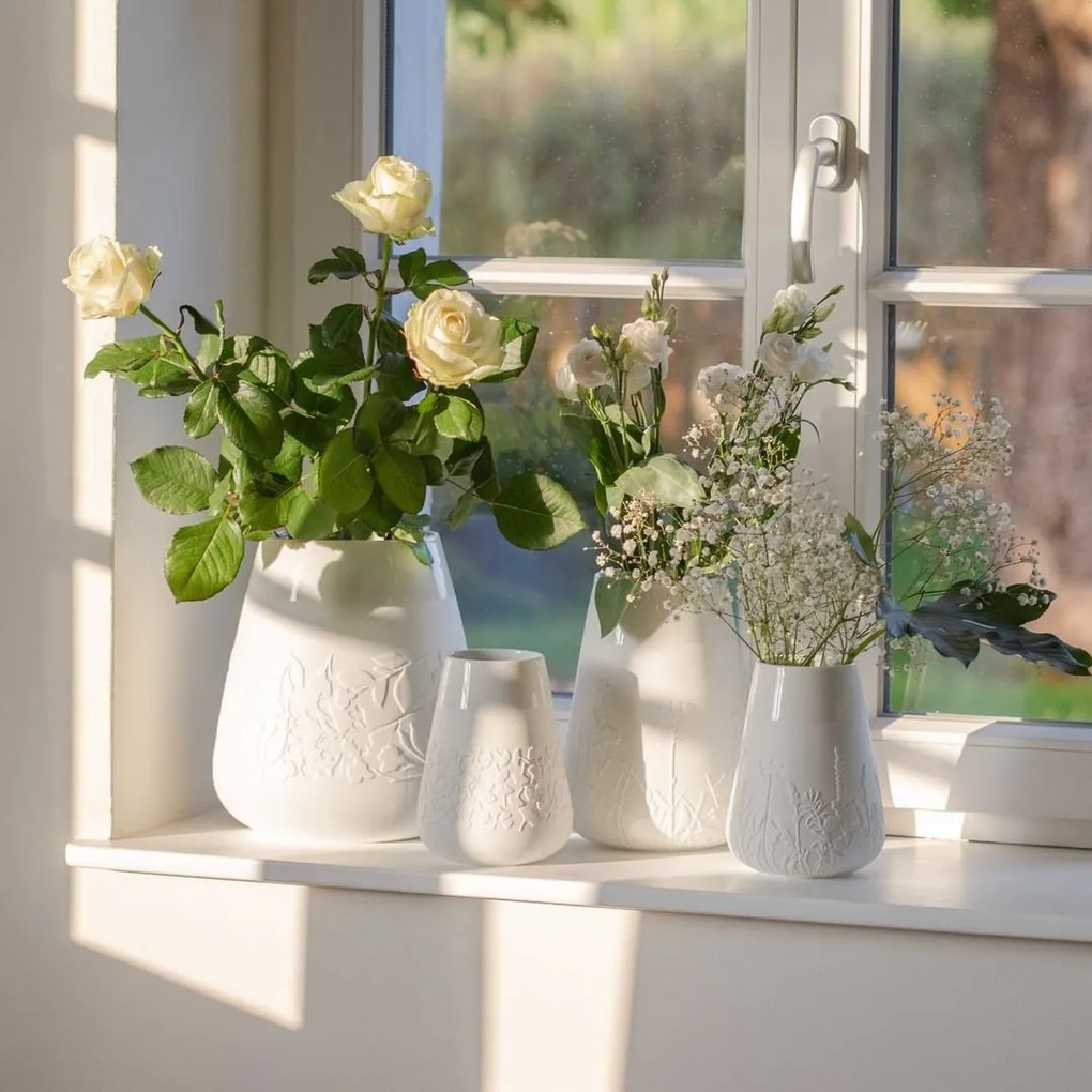 Räder Vaza alba din portelan, FLORAL GRASSES