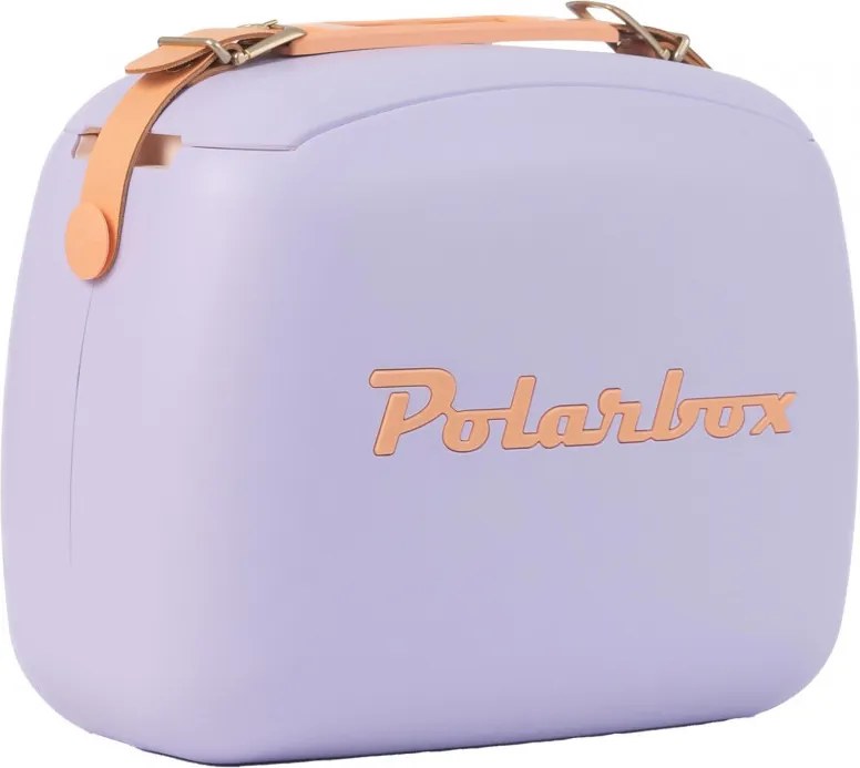Geanta frigorifica Polarbox Pop, 6 litri, Include 2 cutii pentru pranz, Pana la 24 h, Violet/Portocaliu